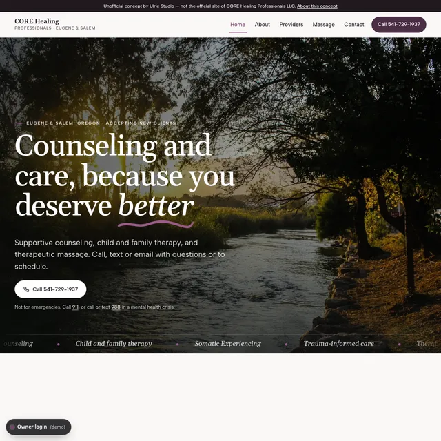 CORE Healing Professionals LLC demo