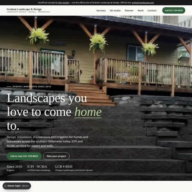 Graham Landscape & Design demo