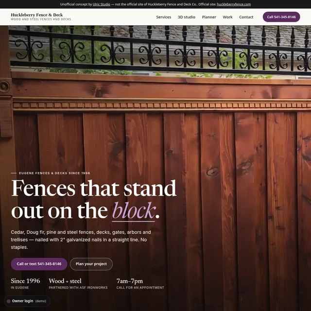 Huckleberry Fence & Deck Co. demo