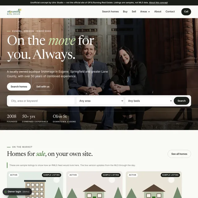 Off and Running Real Estate demo