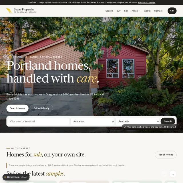 Sound Properties Portland demo