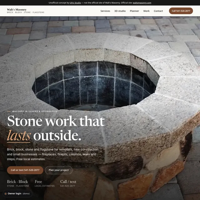 Walt's Masonry demo