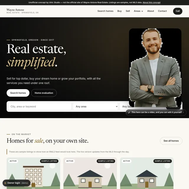 Wayne Antone Real Estate demo