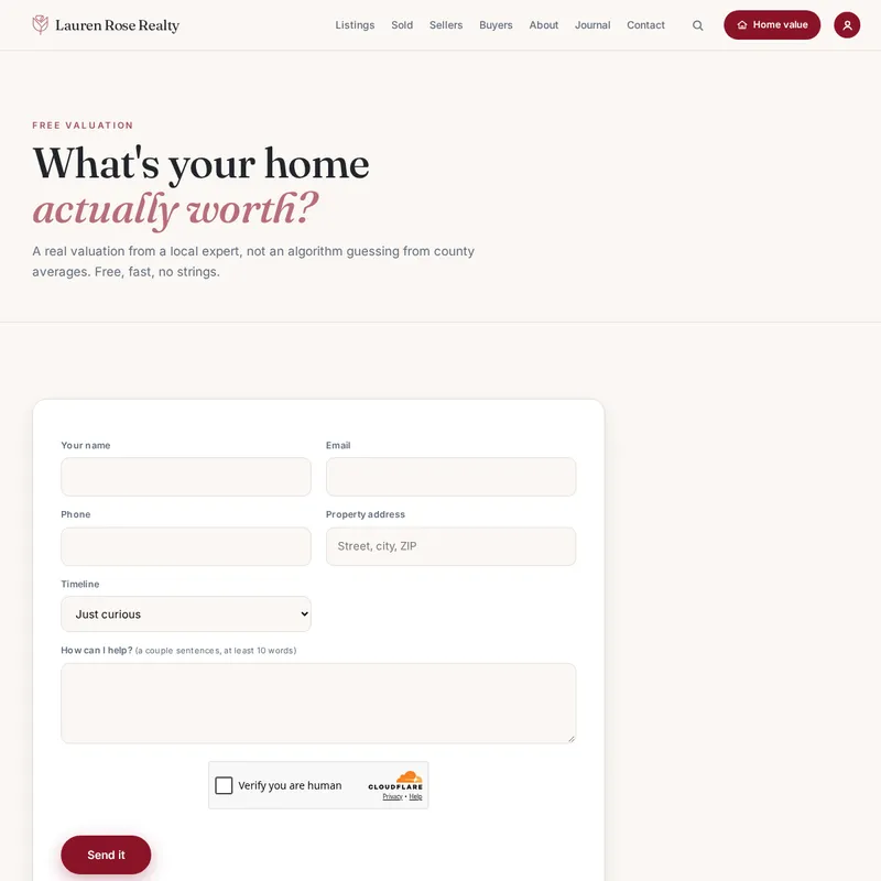 Lauren Rose Realty: Home value tool