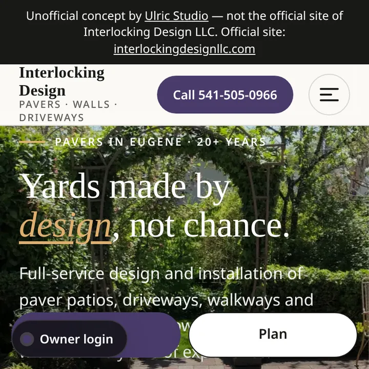 Top of the Ulric concept on a phone