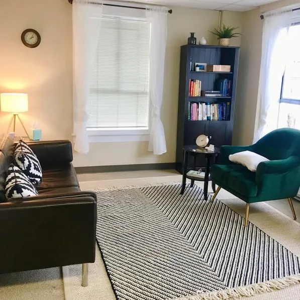 Seating area in the therapy office