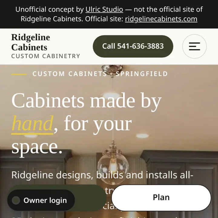 Top of the Ulric concept on a phone