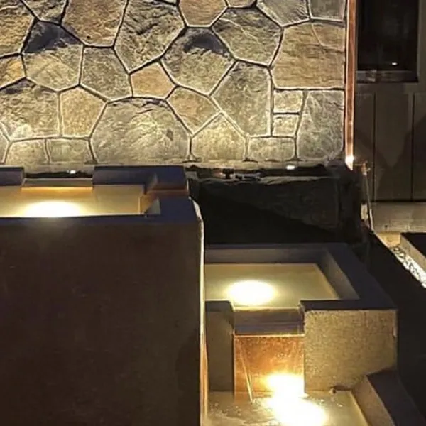 Stone focal wall