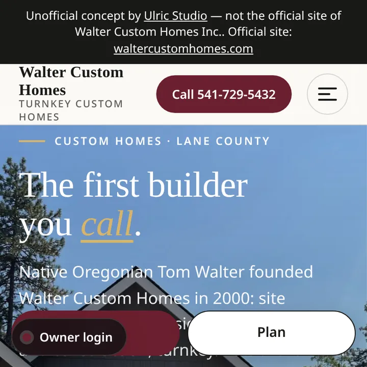 Top of the Ulric concept on a phone